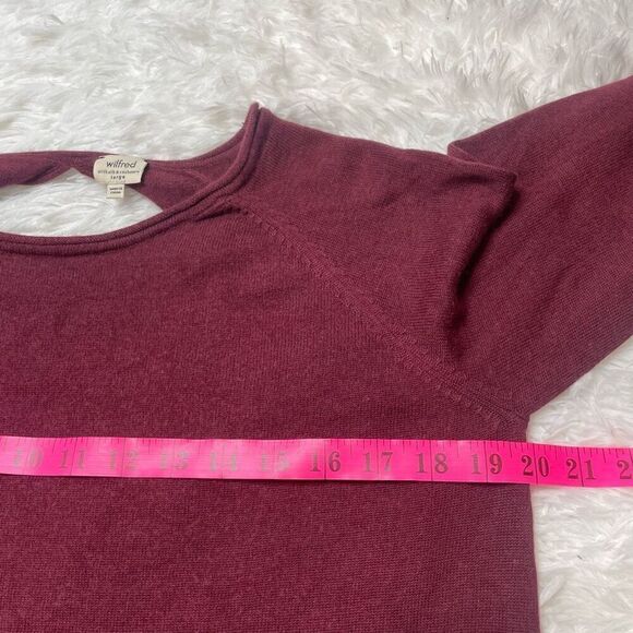 Club Monaco Sweater Womens Large Pullover Silk Cashmere Open Back Long - Picture 6 of 10